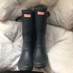 Hunter ‘huntress’ wide calf rain boots